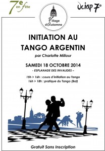 Tango Argentin - Samedi 18 Octobre