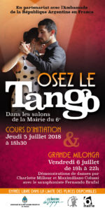 Grande milonga Mairie du 6ème Paris 2018