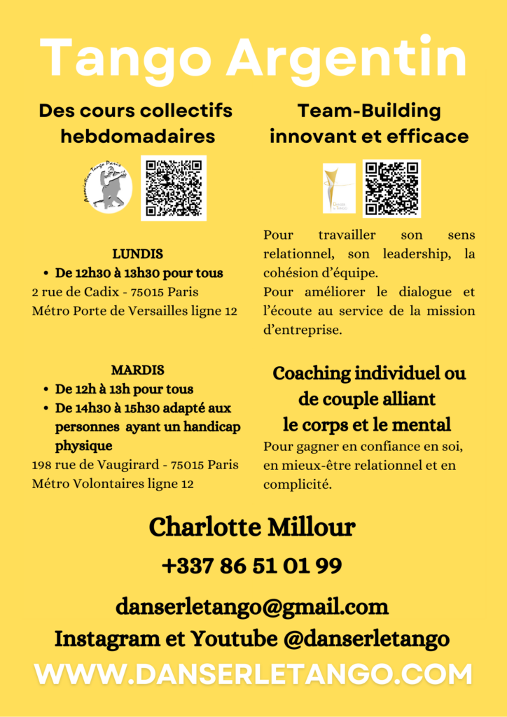Cours de Tango 2025 2026